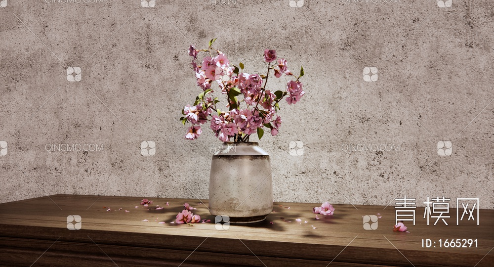 花瓶 陶瓷花瓶 桃花 海棠花插花 花瓶花艺