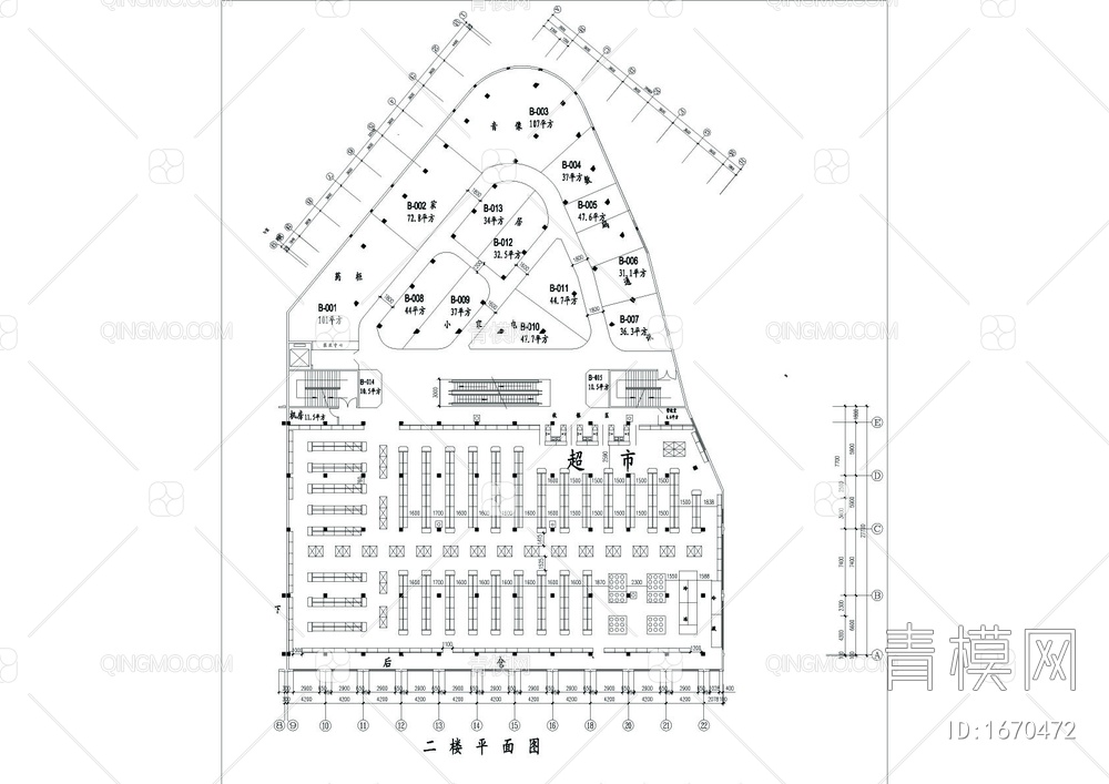 百货商城CAD平面布局图