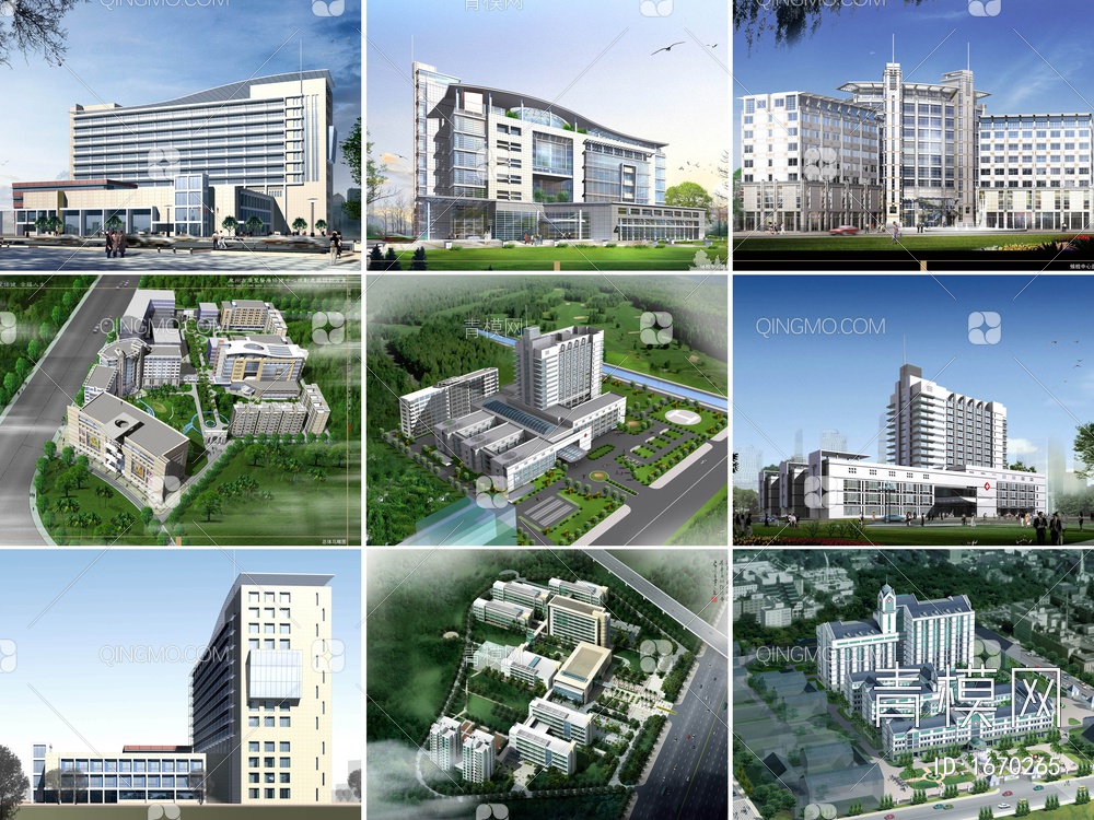 12套医院室内建筑规划设计附效果图