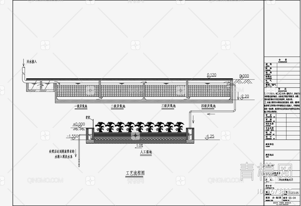 污水池处理施工图