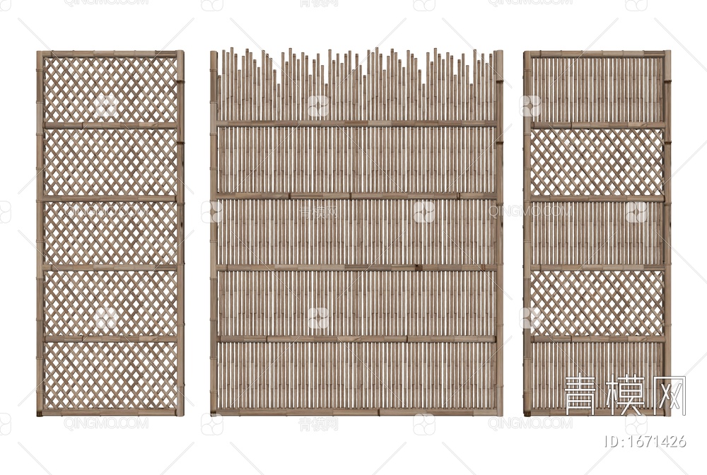 竹篱笆隔断 竹子栅栏 庭院围栏 护栏