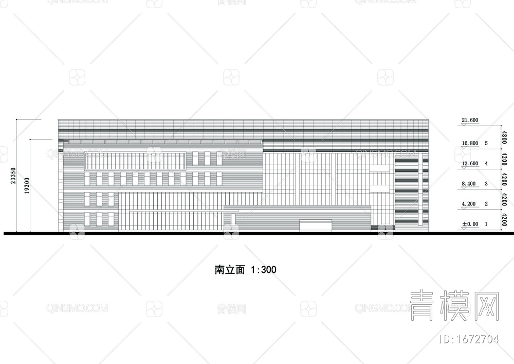 学院图书馆设计方案cad图