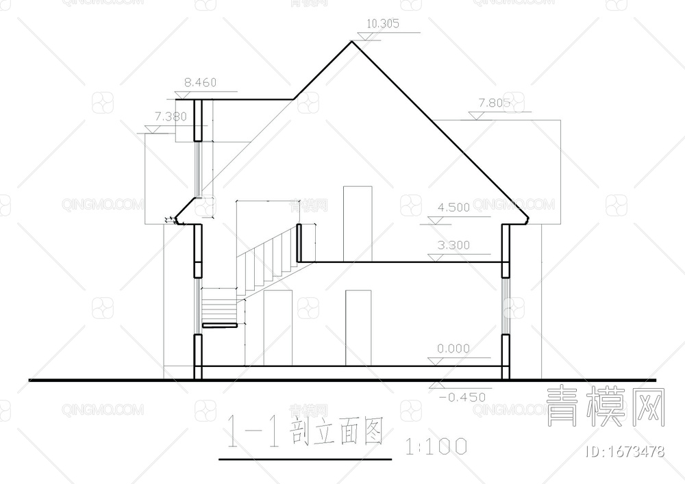 乡村别墅建筑结构图