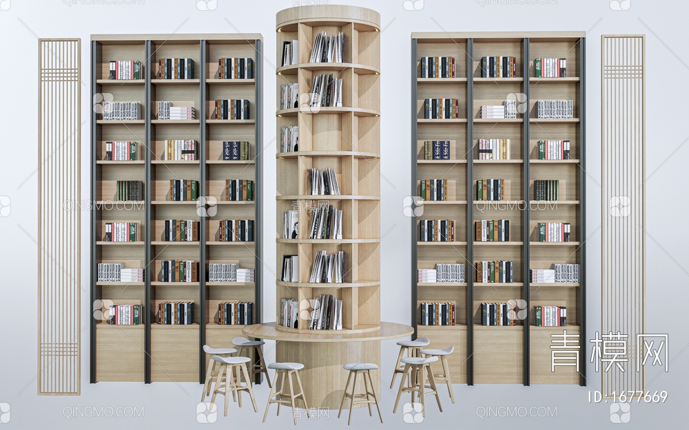 书架 书柜 木架 装饰架 装饰柜
