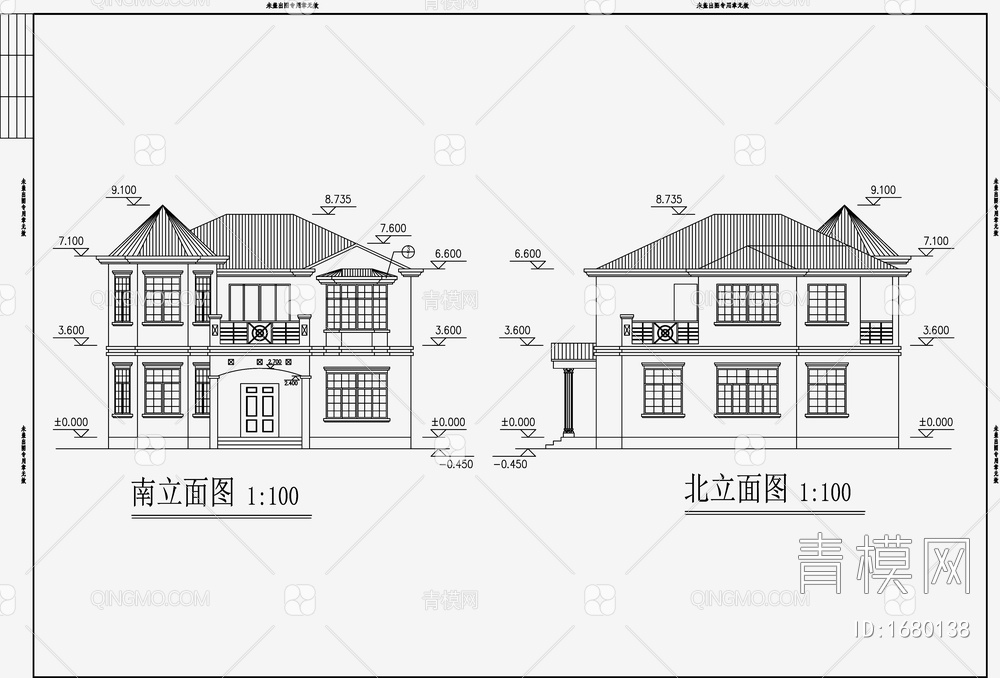 别墅住宅建筑 施工图