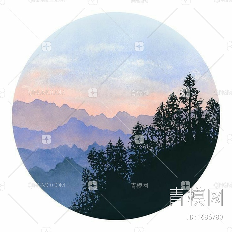 卡通风景装饰画