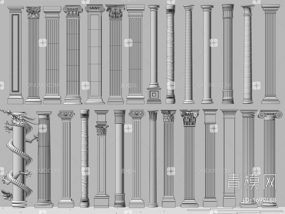 柱子 罗马柱 石膏柱子 装饰柱