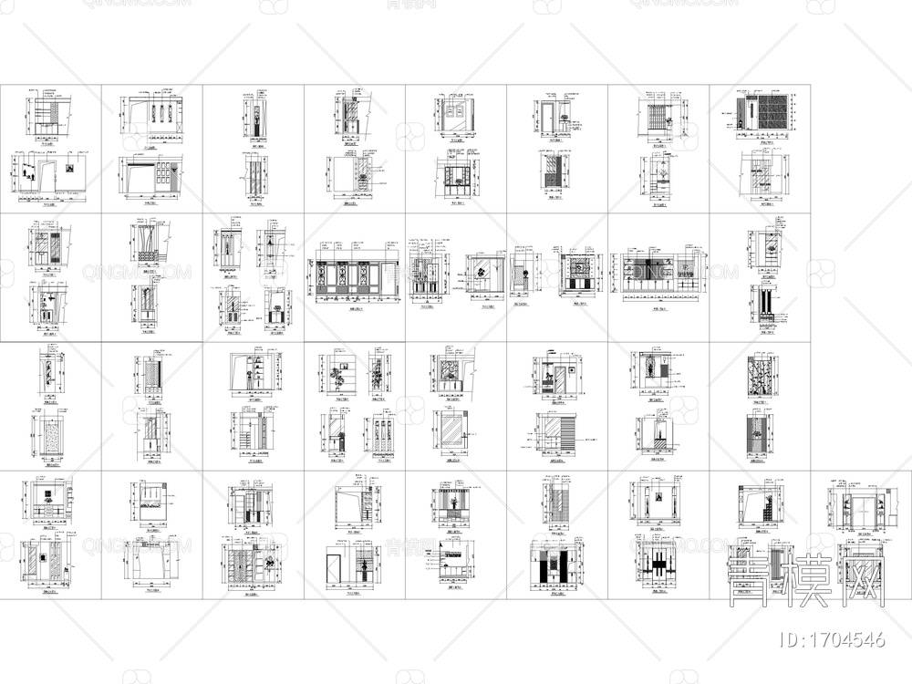 定制家居家具标准设计制图规范工艺cad图纸鞋柜节点详图