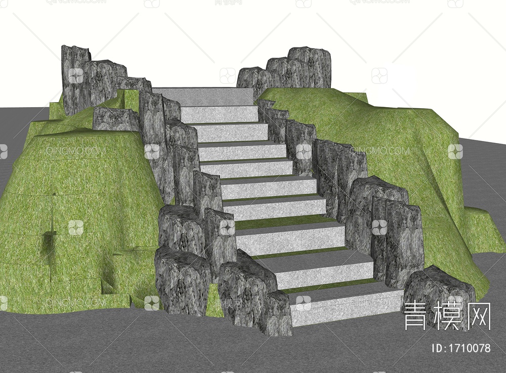 景观台阶 石头梯步