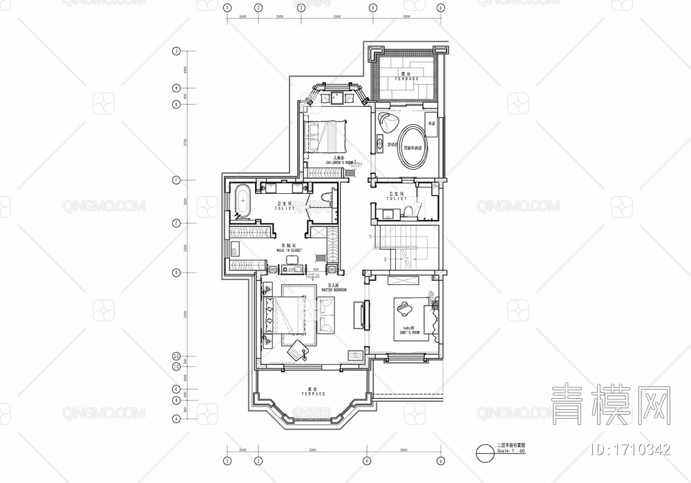 350㎡三层别墅室内施工图