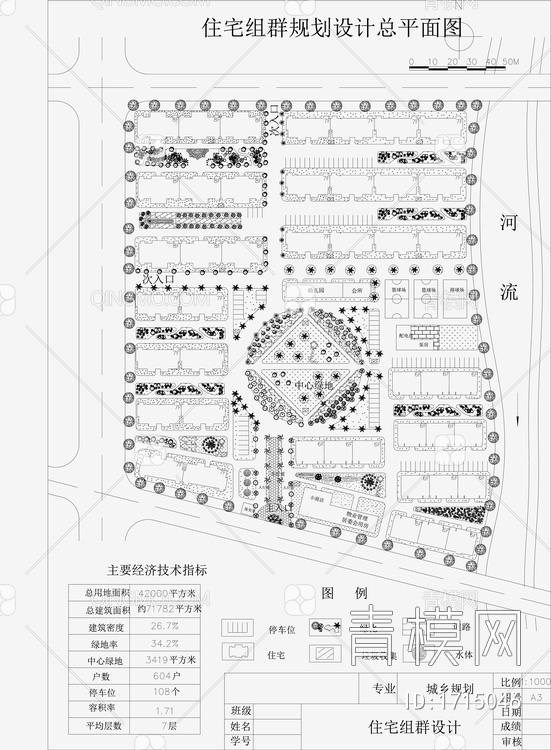 小区规划景观平面图