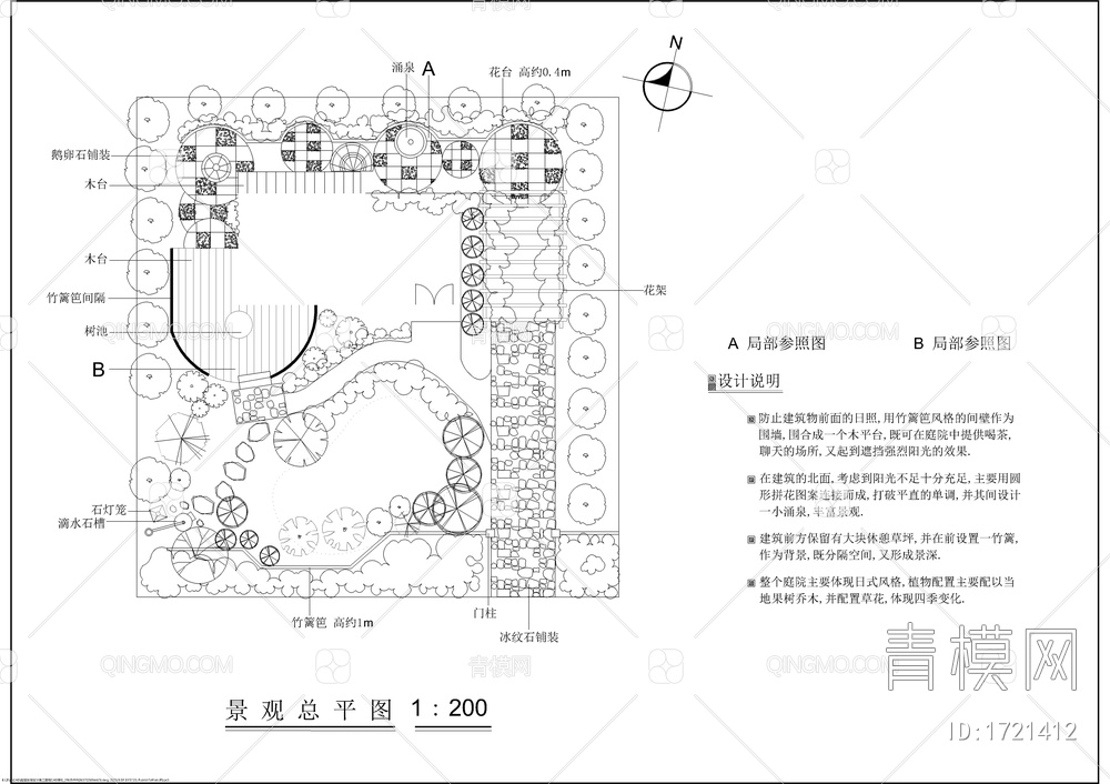 别墅庭院景观设计图