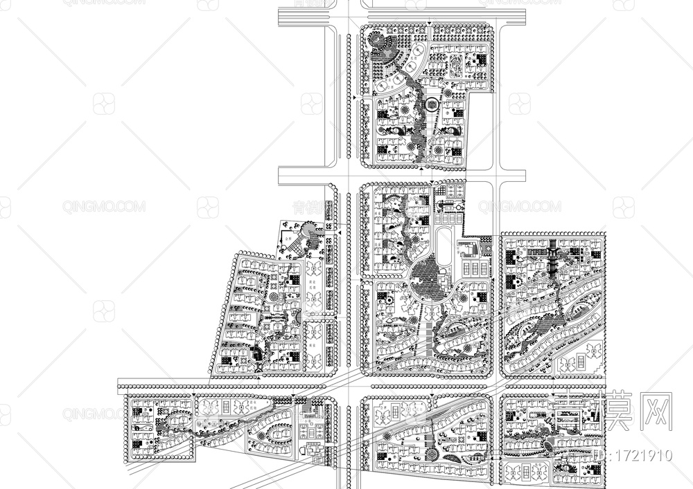 超大型居住小区规划平面图