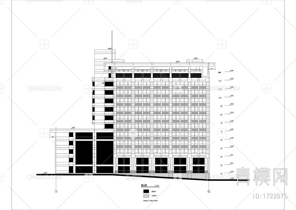 大学综合办公楼建筑图