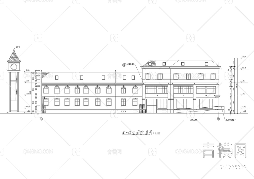 高档会所全套cad建筑设计施工图