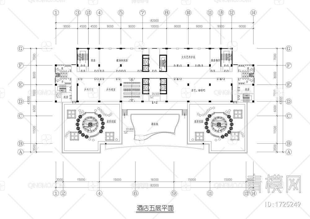 高层酒店建筑图