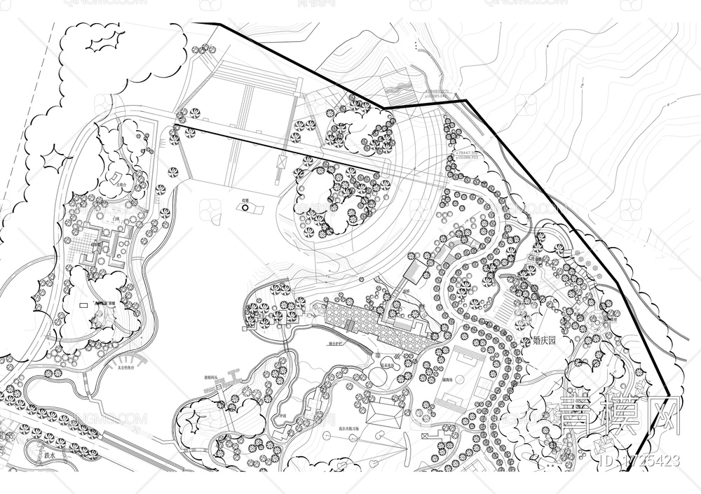 公园景观规划平面布置图