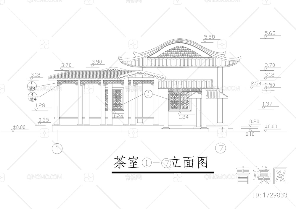 公园茶室建筑结构施工详图