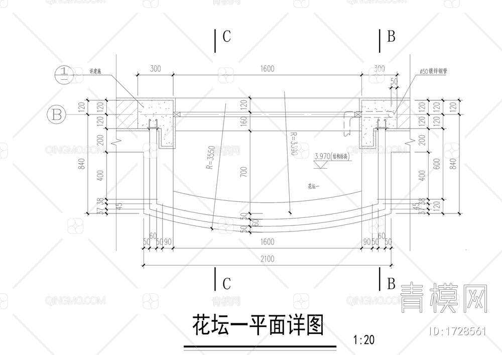 建筑花坛施工详图