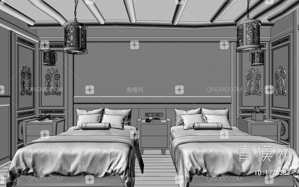 双床房 藏式 民宿