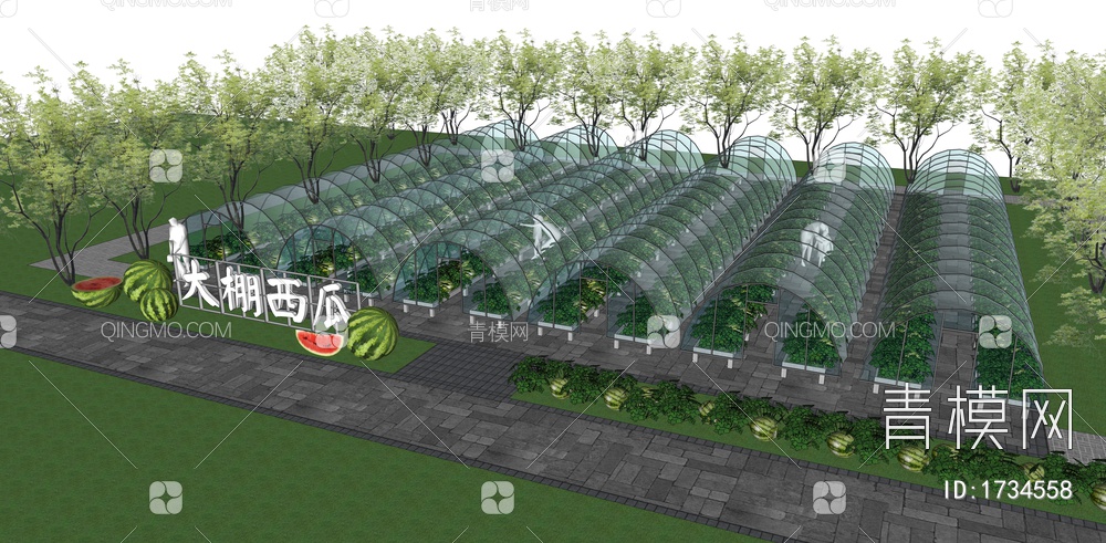 西瓜种植大棚公园