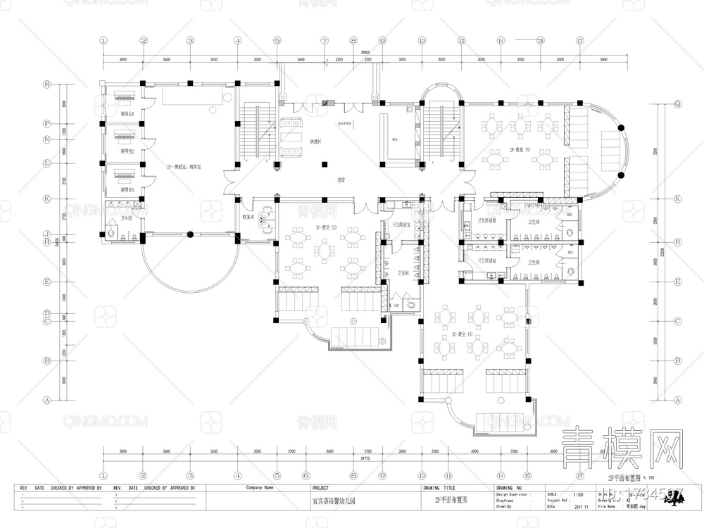 142套幼儿园室内建筑CAD方案