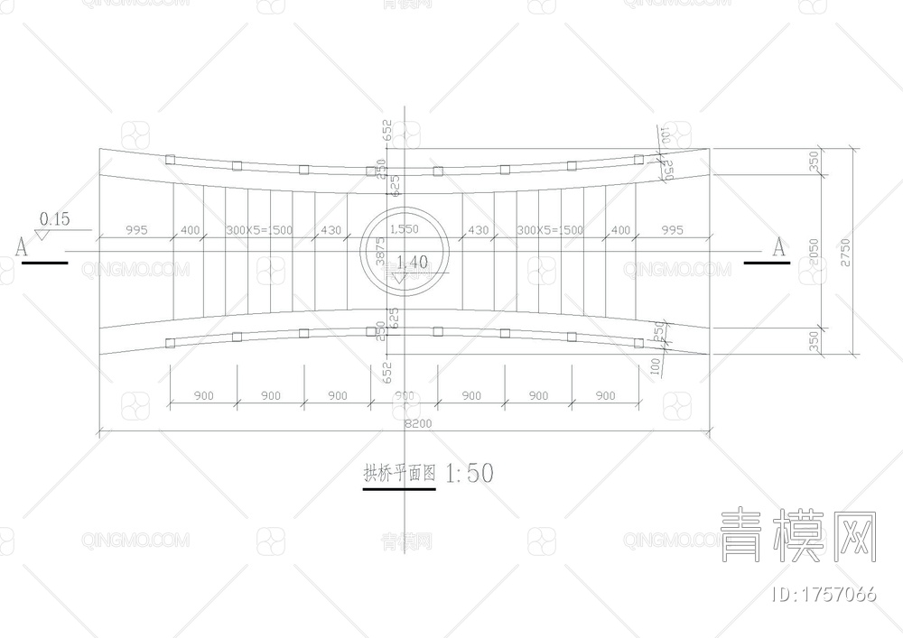 丘比特广场和拱桥详图