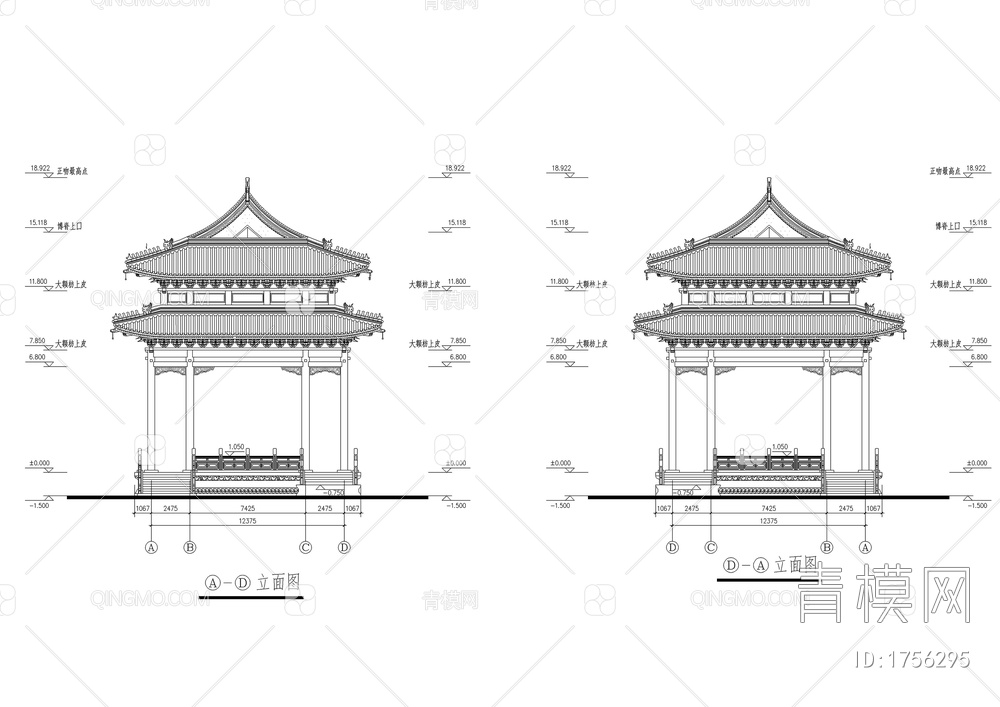 古建万佛亭施工图