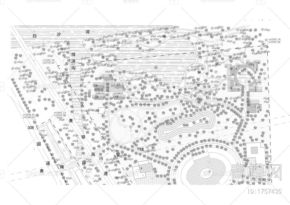 汽车公园规划平面图