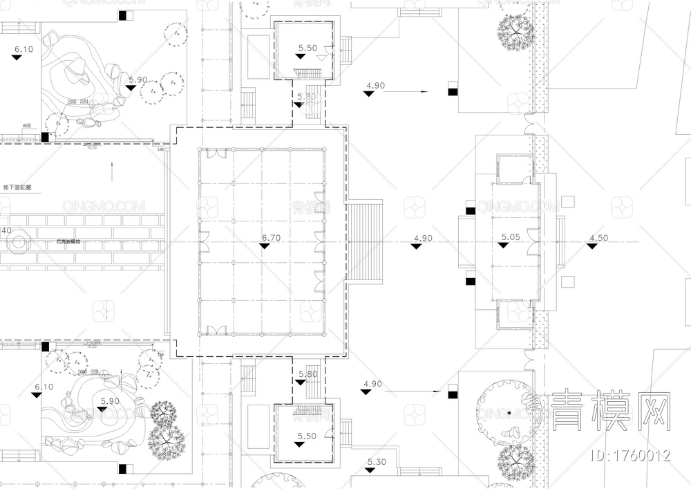 寺庙建筑规划平面图