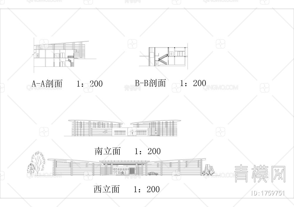 医院急救中心全套建筑图