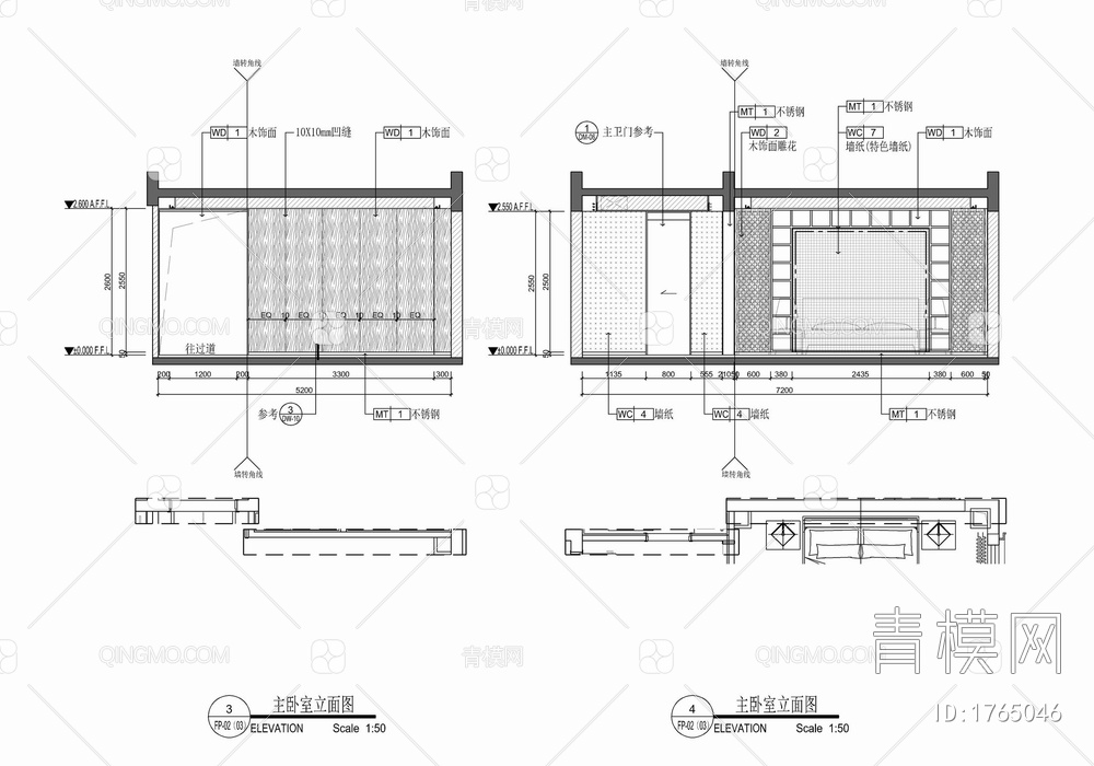 五层别墅平立面施工图 家装 别墅 私宅 豪宅 样板房 洋房