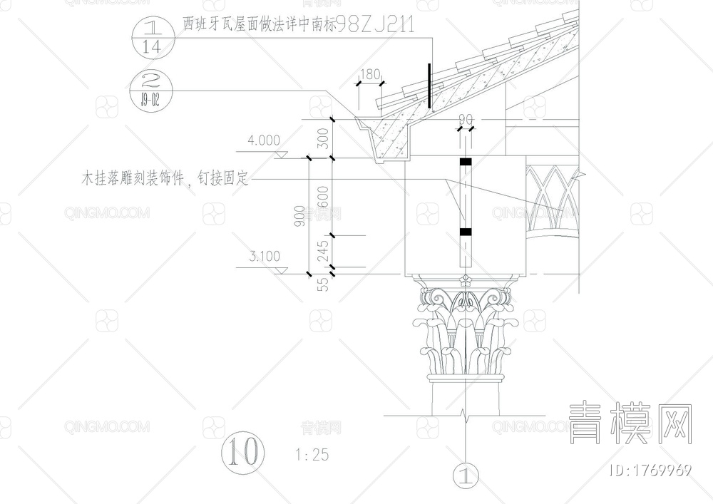 意大利凉亭详图