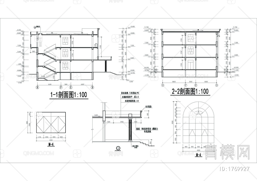 医院科研大楼建筑cad图