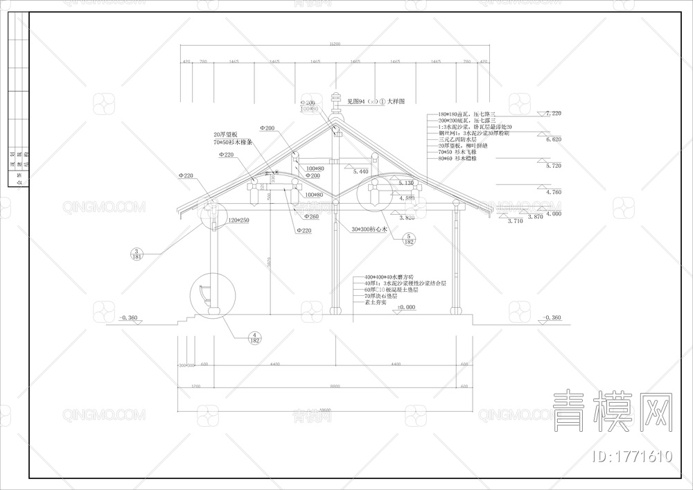 古建茶楼全套建筑图