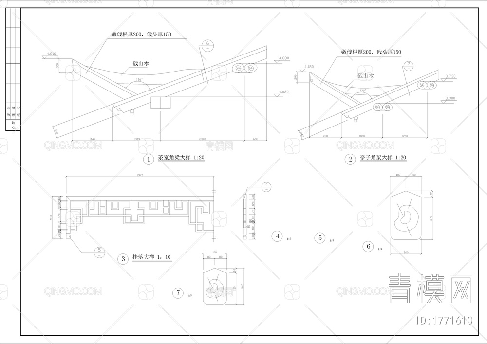 古建茶楼全套建筑图