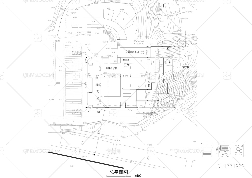 中学教学楼建筑图