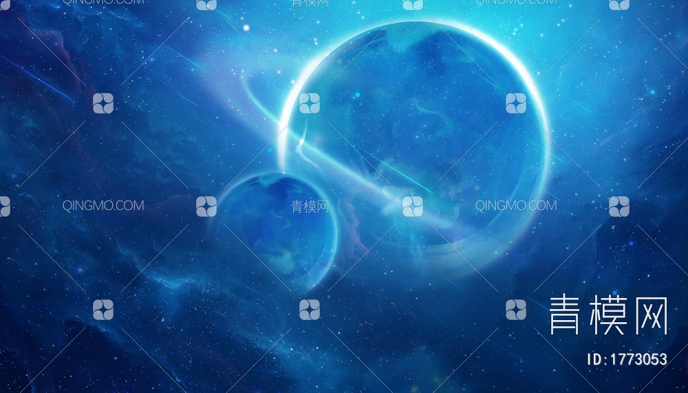 数字地球 科技感蓝色玻璃屏幕背景贴图