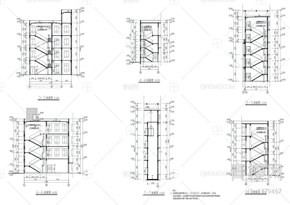 厂房建筑施工图CAD图