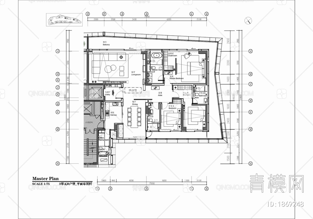 200㎡大平层室家装施工图 家装 大平层 豪宅 私宅 样板房