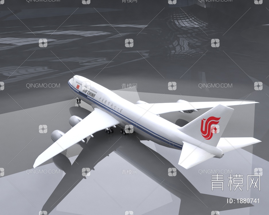 中国国际航空公司波音747客机飞机简配版