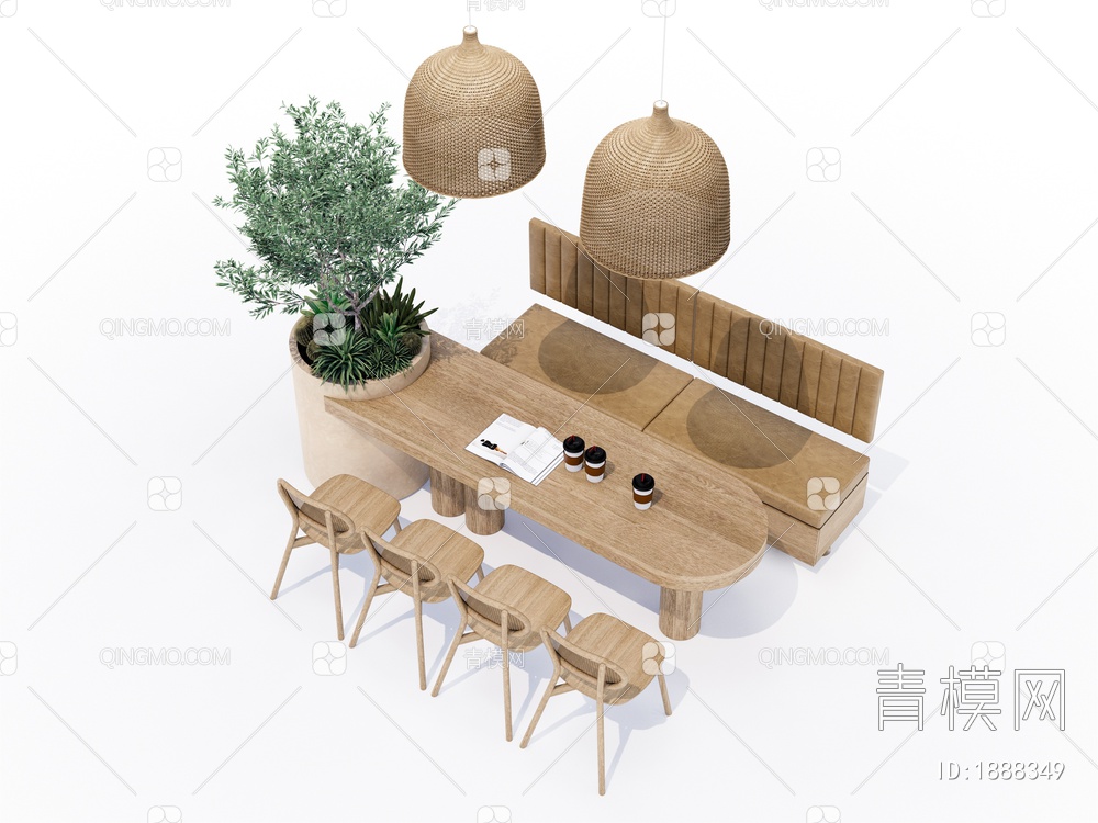 餐桌椅 原木餐座椅