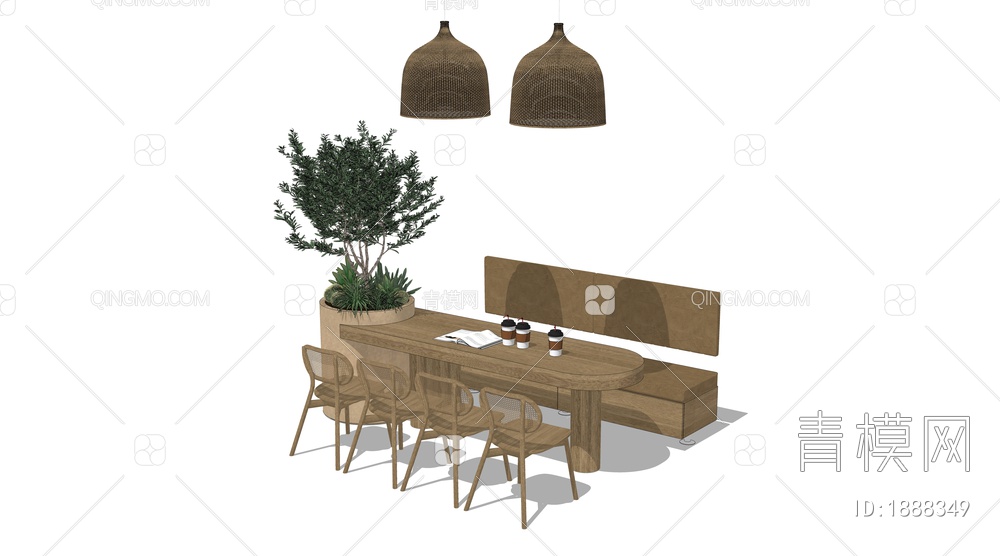 餐桌椅 原木餐座椅
