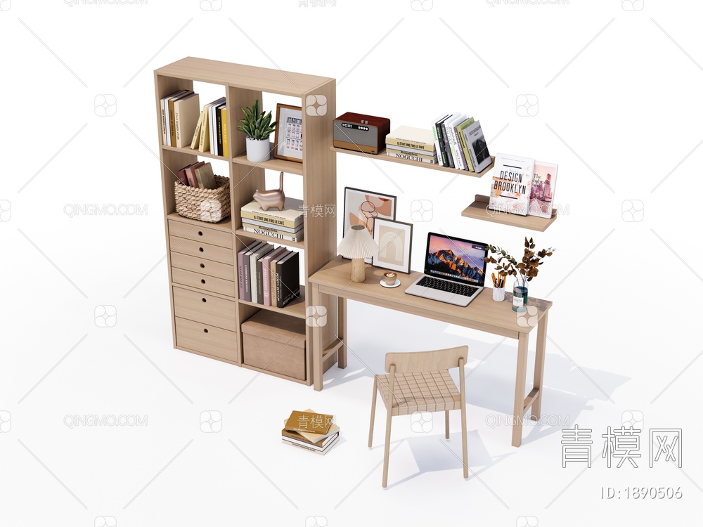 纯木办公桌椅