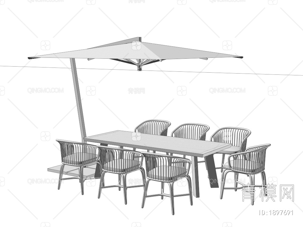 户外桌椅 户外咖啡区 铁艺桌椅 商业外摆桌椅