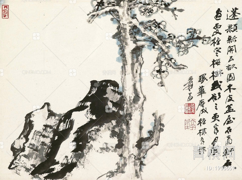 国画 水墨画 山水画