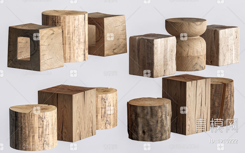 木桩桌凳