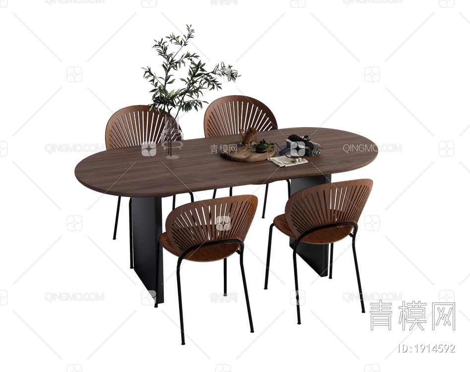中古风餐桌椅