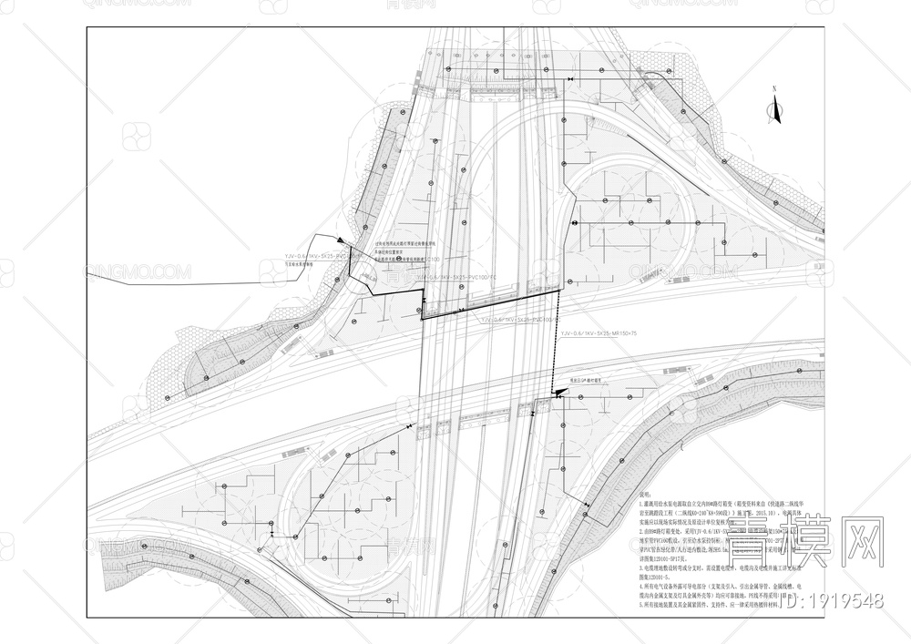 二纵线华岩至跳蹬段（李家湾立交）绿化工程