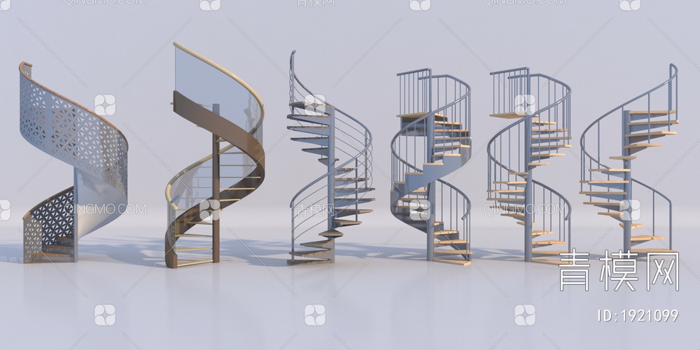 楼梯组合_旋转楼梯_金属楼梯_钢架楼梯_弧形楼梯
